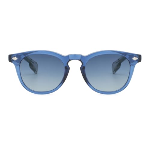 Retro Sunglasses for Men Women UV400 Glasses CP Frame Acetate Temple Round Sunglasses2