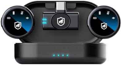 Gshield Microfone Profissional Sem Fio para Celular, com Lapela M...