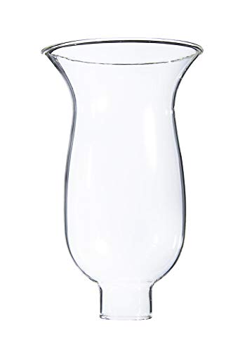 B&P Lamp&reg; Medium Royal Craft 1 5/8' X 8 1/4' Clear Hurricane Shade