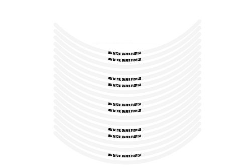 エムディーエフ リムストライプ ソリッドタイプ ホワイト 6mm幅 12インチ RIM-6M-WH-12