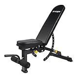 WDYLWFHW Multi-Functional Weight Bench for Full All-in-One Body Workout –Adjustable Workout Bench Press for Home Gym, Fitness Equipment for Back HyperExtension, Bench Press, Incline Bench Press Sit Up (Black)