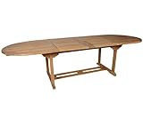Ausziehtisch - ovale Tischplatte von 180 cm auf 230 cm bzw. 280 cm ausziehbar