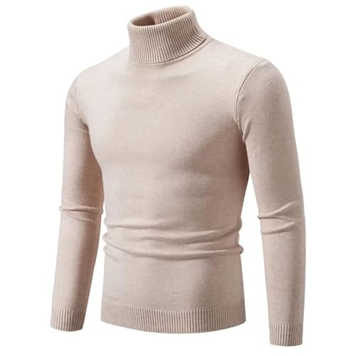 Rfmfkkg Knitted Turtleneck Sweater Men Women Slim Fit Pullovers Solid Color Jumper Sweaters4