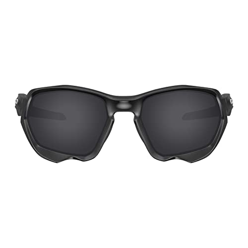 Image of Well-aimed Replacement Lenses Compatible with Oakley Plazma OO9019 Sunglasses, Replacement Lens - Black Polarized
