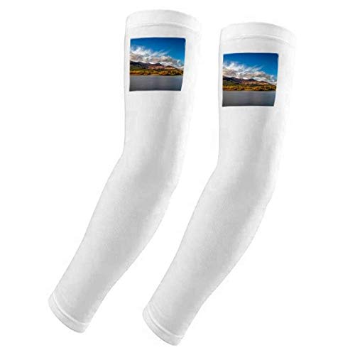 Funda para brazo con protección solar UV transpirable estilo Mountain Crystal Lake