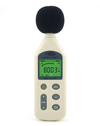 Digital Sound Level Meters Noise Tester Decibel Meter, 30-130db, 1/2 inch Electret Condenser microphone-image-32