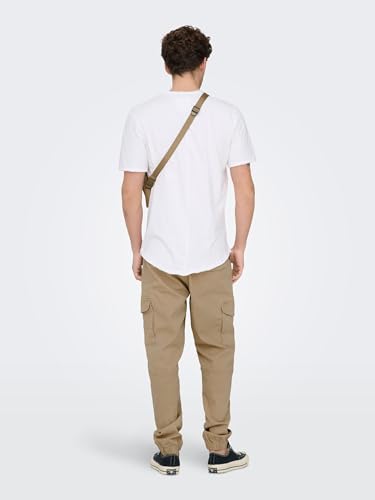 Only & Sons Herren Onscarter Life Cargo Cuff 0013 Pant Noos Hose 22028434,Chinchilla,29W / 32L – Ansicht 3