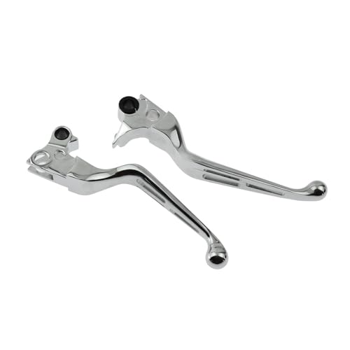 Leviers de frein et d'embrayage moto chrome de qualité supérieure