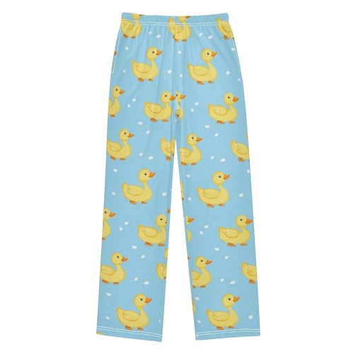 Yellow Ducks Pajama Pants Pajama Bottoms Soft Sleep Pjs Lounge Pants S2