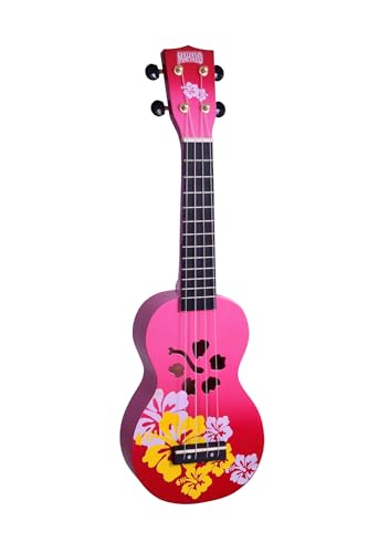 Mahalo Ukuleles Mahalo Designer Series Ukulele, Right Handed, Red Burst, Soprano (MD1HB rdb)