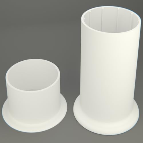 3DEXL Plastic Shelve Shelf Feet Cap Replacement Compatible Parts for Home Depot HDX 5-Tier 128974, 17601471, 127932, and 241592, Size: Cap and Foot