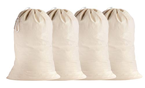 SweetNeedle - Pack de 4 - 100% algodón Bolsas de lavandería extra...