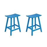 WestinTrends Malibu 29 Inch Outdoor Bar Stools Set of 2, All Weather Resistant...