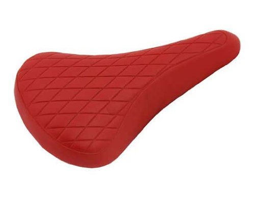 Lowrider Vinyl Saddle Diamond 702 Red. Bike seat, Bicycle seat, Bike Part, Bicycle Part, Bike Part, BMX, Free Style, Fixie, Road, Beach criuser, Stretch