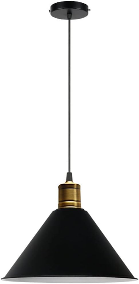 LQZCXMF Macaron Retro Kroonluchter Creatieve Industriële Verlichtingsarmatuur Metalen Plafondlampenkap Hangende Verlichtingsarmaturen Met E26-voet Voor Eetkamer Lampen Niet Inbegrepen (Geel)