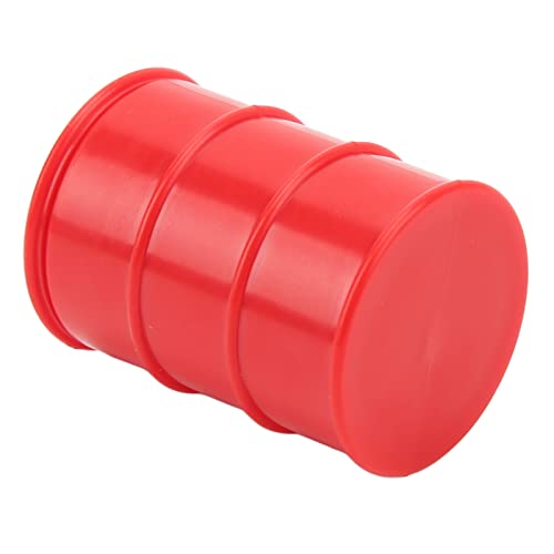 RiToEasysports Tanque de para Coche RC, Mini Decoración de Plástico Simulada con Diseño Que Se Puede Abrir para Coches RC Escala 1/18 1/24, SCX24 (Rojo)