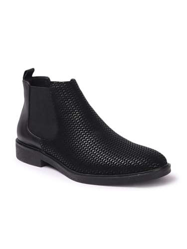 Image of Carlton London Men's Chelsea Slip-On Round Toe Comfortable Boot