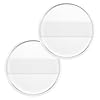 2Pcs Silicone Makeup Sponge, Clear Round Powder Puff Washable Makeup Applicator for Women Girls Non-Absorbent Cosmetic Beauty Sponge for Foundation, Concealer, Cream, Blush, Highlighter