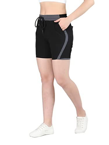 Image of CHKOKKO Summer Basketball Sports Workout Gym Training Wear Shorts for Women
