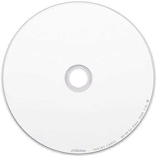 Image of Victor VBE130NP20J1 BD-RE, 25 GB, 20 Pieces, White Printer, Single Sided Layer, 1-2x Speed,