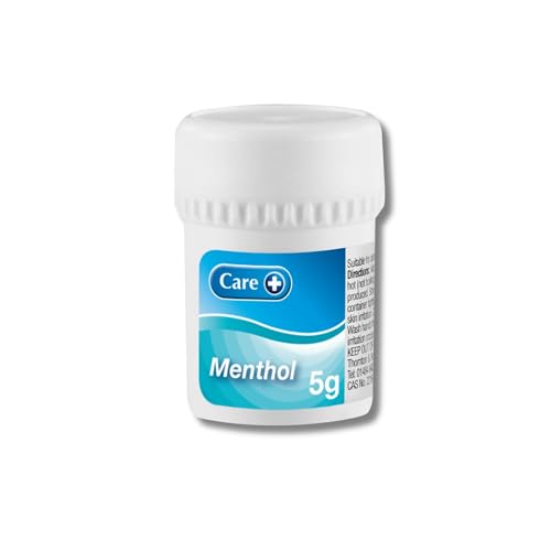Care Menthol Crystals Produces Powerful Menthol Vapour Fast and Effective Relief Unblock Nose and Relieve Congestion Also Suitable for Aromatherapy 5g Crystals