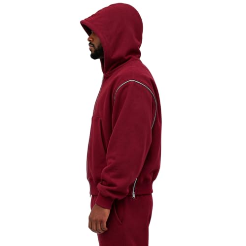 Oversized Hoodies for Men Zip Up Sweatshirt Light Jackets Fall Outfits 2026 - image 5