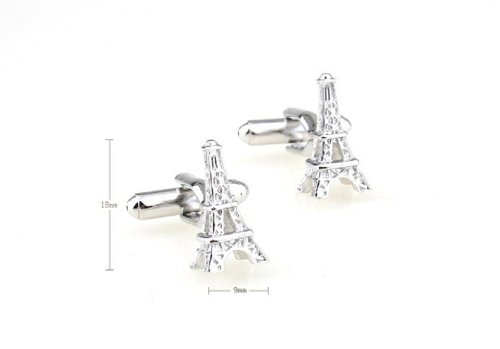 MRCUFF Eiffel Tower Pair France French Cufflinks Presentation Gift Box & Polishing Cloth2