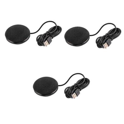 Microphone de conférence USB omnidirectionnel TEHAUX 3 pièces pour appel pro et réunion Teams Zoom