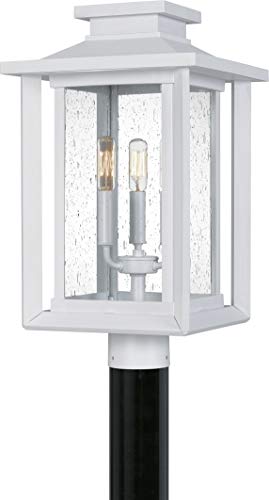 Quoizel Wkf9011W Wakefield Outdoor Post, 3-Light 180 Total Watts, White Lustre #TOP9