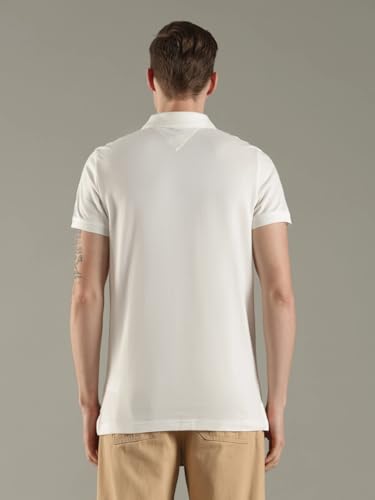 Image of Solid Slim Fit Cotton Polo T-Shirt