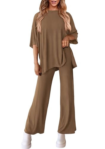 PRETTYGARDEN Two Piece Sets For Women Summer Fashion Lounge Matching Set 2025 Travel Vacation Airport Outfits Clothing