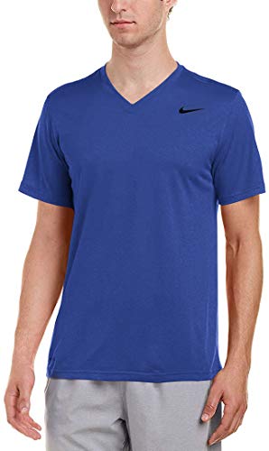 Nike Mens M NK DRY TEE LGD VNECK 2.0, GAME ROYAL/BLACK/BLACK, XL