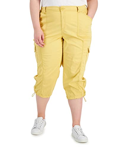 Style & Co. Plus Size Bungee-Hem Capri Pants