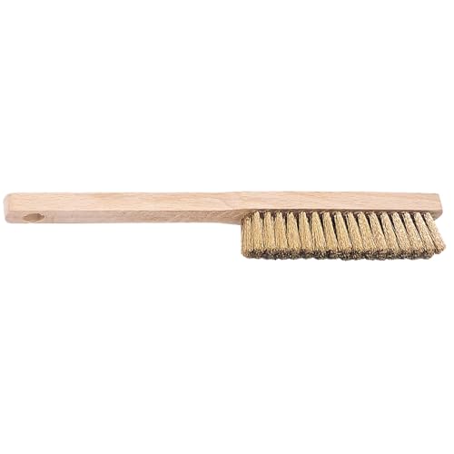 Draper Brass Wire Scratch Brush | 225mm Rust Removal Tool | Wooden Handle | Paint Removal | Cleaning Hand Tools | 65670 2 Draper Brass Wire Scratch Brush | 225mm Rust Removal Tool | Wooden Handle | Paint Removal | Cleaning Hand Tools | 65670 - Image 2