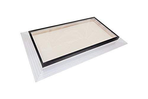 FMB 13 ½ x 24 Deck Mounting, lucernario in vetro auto-lampeggiato w/bronzo isolato vetro