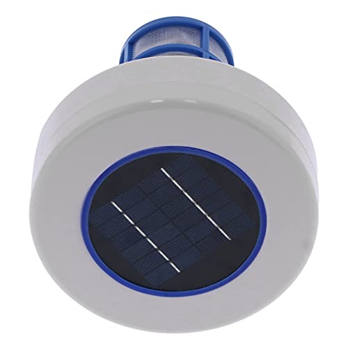 Hztyyier Clarificador de Piscina con Energía Solar, Purificador de Agua sin Cloro, Limpiador de Piscina, Ionizador para Todas Las Piscinas