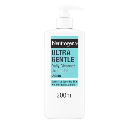 Neutrogena Ultra Gentle Gel Limpiador Facial Diario, Piel Sensible, 200 ml