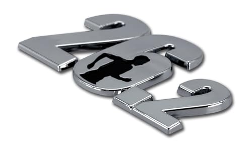 Image of Elektroplate 26.2 Male Marathon Runner OEM Chrome Emblem for Cars, Trucks, and All Auto | Universal Fit at 2.9 inch x 1.75 inch | Weatherproof