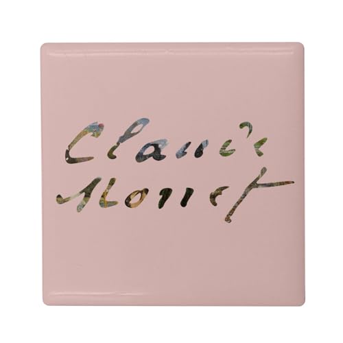 Aimant Frigo Céramique Carré - Claude Monet Signature Artiste Célèbre