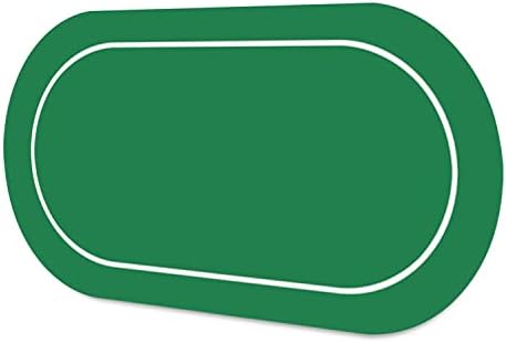 Cifupy Poker Mat - 71x35in/47x24/94x47 in Poker Top Mat, Portable Rubber Foam Poker Table Top, Players Game Layout Mat with Carrying Bag Foam Poker Table Top for Poker Games,Casino,Blackjack