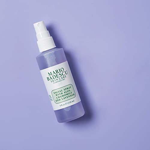 Mario Badescu Facial Spray With Aloe, Chamomile And Lavender For All Skin Types | Face Mist That Hydrates And Restores Balance & Brightness | 8 Fl Oz & 4 Fl Oz Combo #TOP5