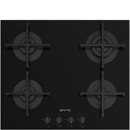 SMEG PV264B, Plaque de cuisson à gaz SELEZIONE, Black