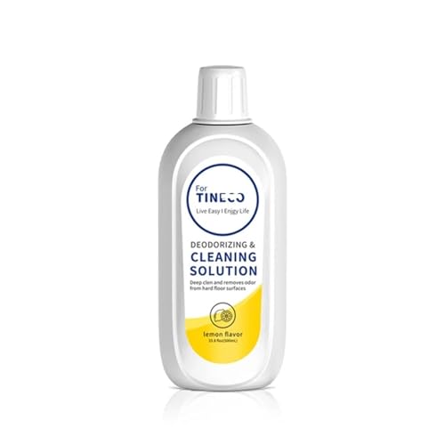 Solución limpiadora de aspiradoras de 500 ml compatible con Tineco Flower One S5/S3/IFLOOR3/IFLOOR2/IFLOOR SERIE (sabor a limón) (1 unidad)