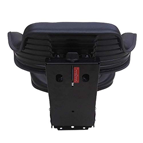 Aftermarket Ford Black Universal Tractor Seat with Full Suspension and Adjustable Angle Base - Thumbnail 3