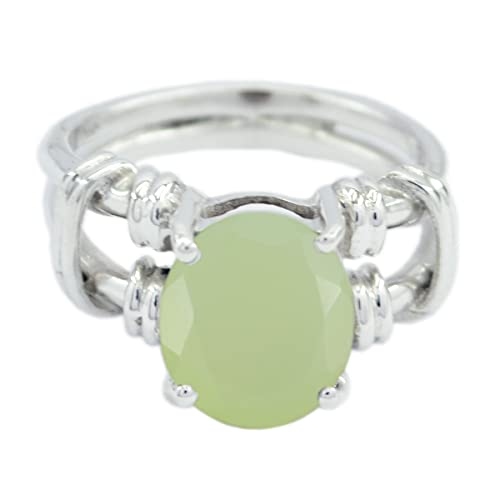Bague en argent sterling 925 de forme ovale et personnalisable pour femme