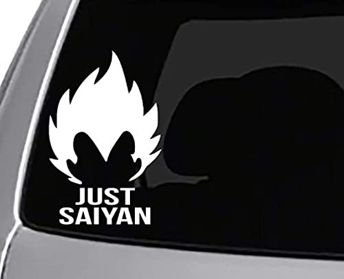 JUST Saiyan VEGET A Decal CAR Truck Window Bumper Sticker Funny DBZ Dragon Ball Z Goku Vegeta