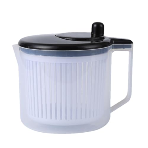 Anulely Centrifugador de ensalada – Secador de verduras con asa, lavadora de frutas de grado alimenticio | Tazón multifuncional para lavar frutas y verduras