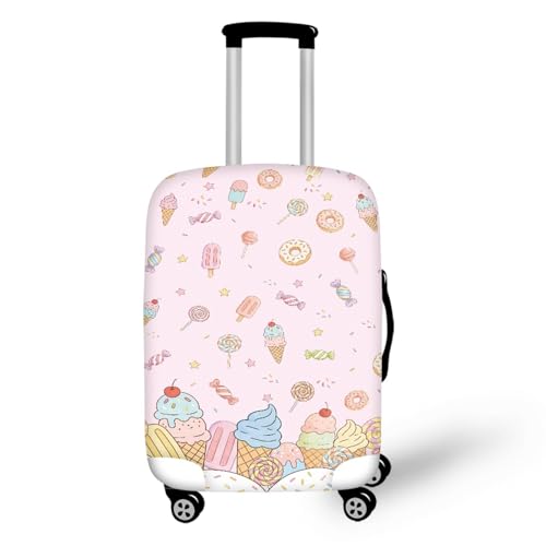 Housse valise XL élastique bleu crème glacée couvre bagage grand format