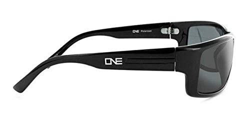 Optic Nerve Polarized Sport Fourteener Polarized Active Sunglasses For Men & Women, Shiny Black Frame, Smoke Lens #TOP2