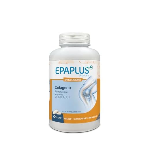 EPAPLUS Arthicare Colágeno + Ácido Hialurónico + Magnesio 224 comprimidos, Vitaminas B1, B2, B6, C, Articulaciones Fuertes y Piel Tersa